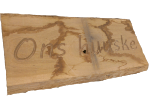 houten naambord