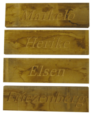 eiken houten naamborden